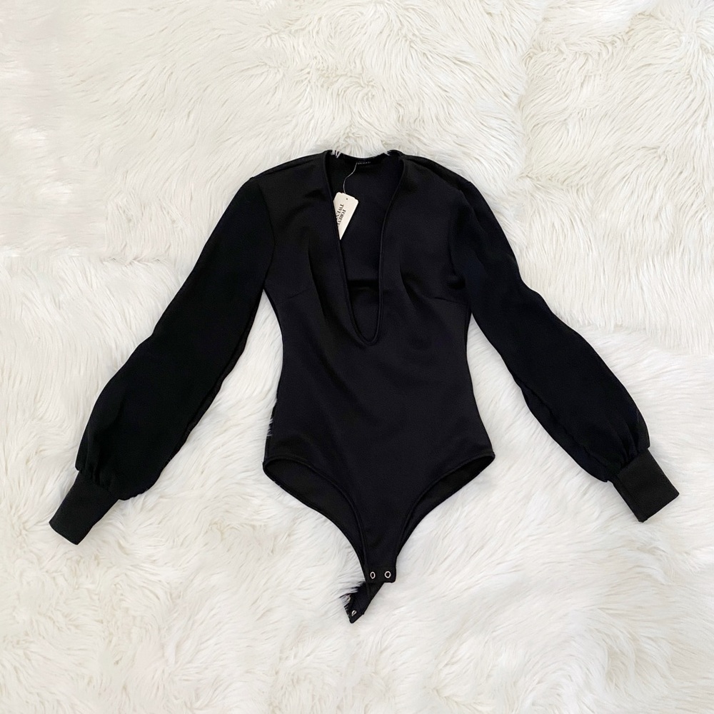 Forever 21 Mesh Sleeve Bodysuit